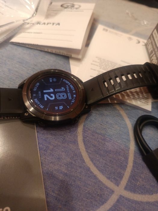 Garmin Fenix 7 Pro Sapphire Solar, 47 мм, черен