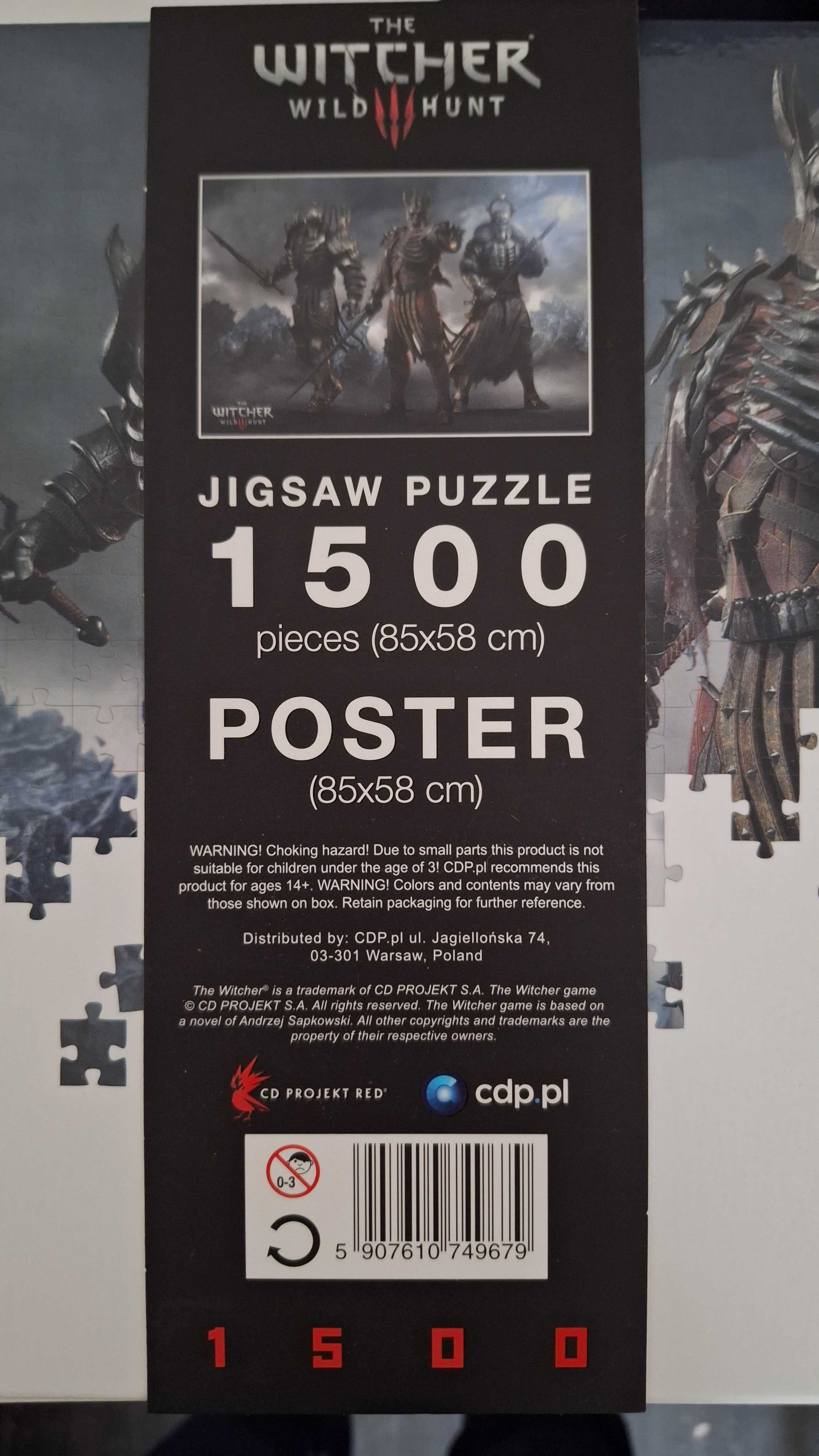 The Witcher 3: Wild Hunt пъзел от 1500 части + плакат