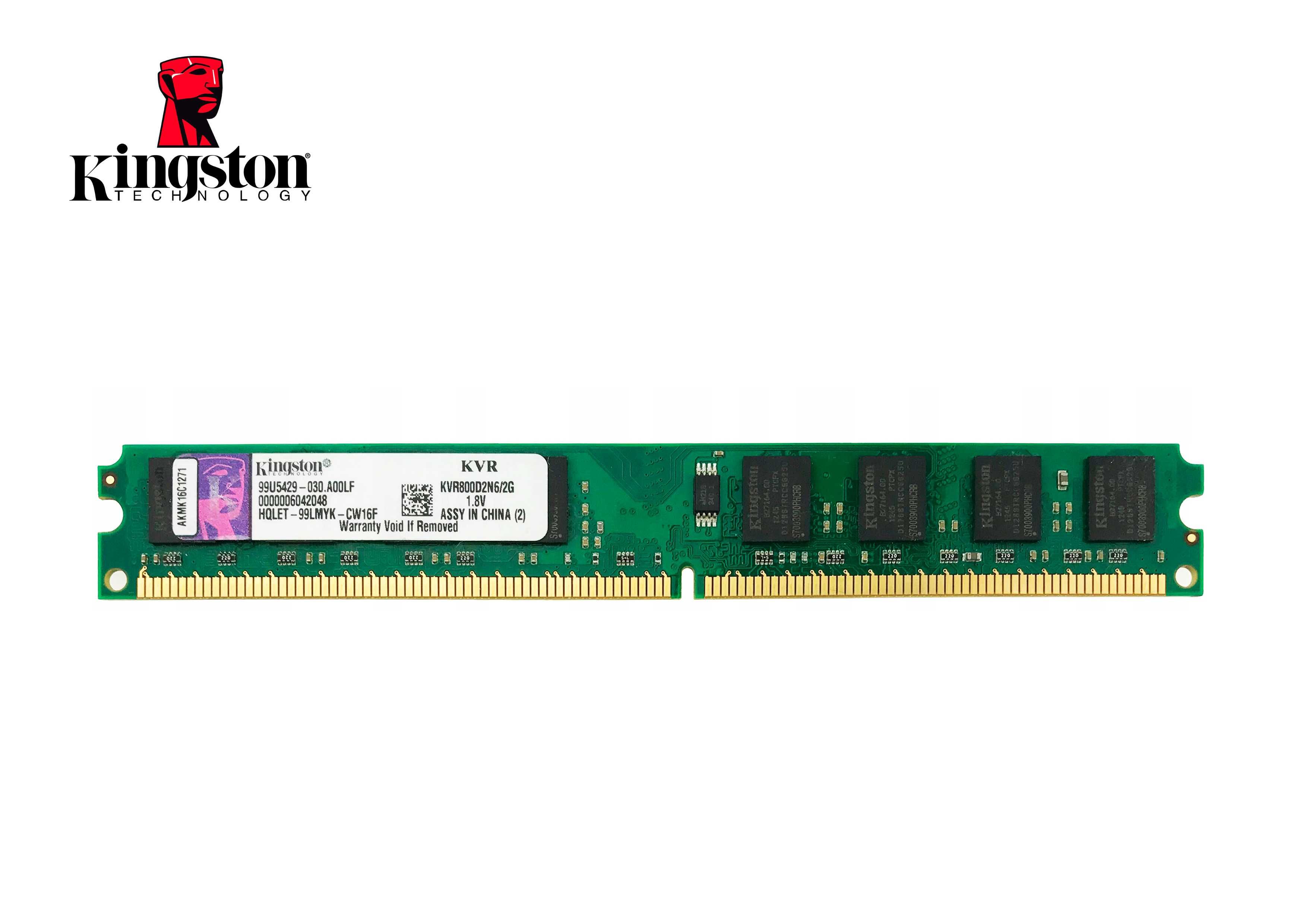Новая оперативная память Kingston DDR2 (2Gb /800MHz /CL6)