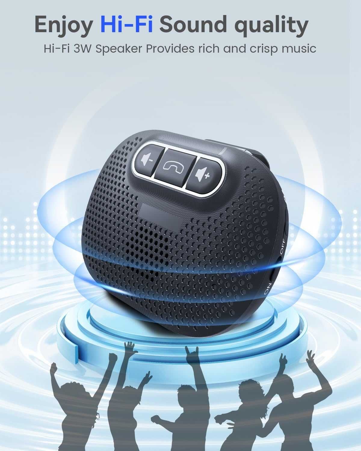ANSTEN Hands-Free Car Kit Bluetooth 5.0