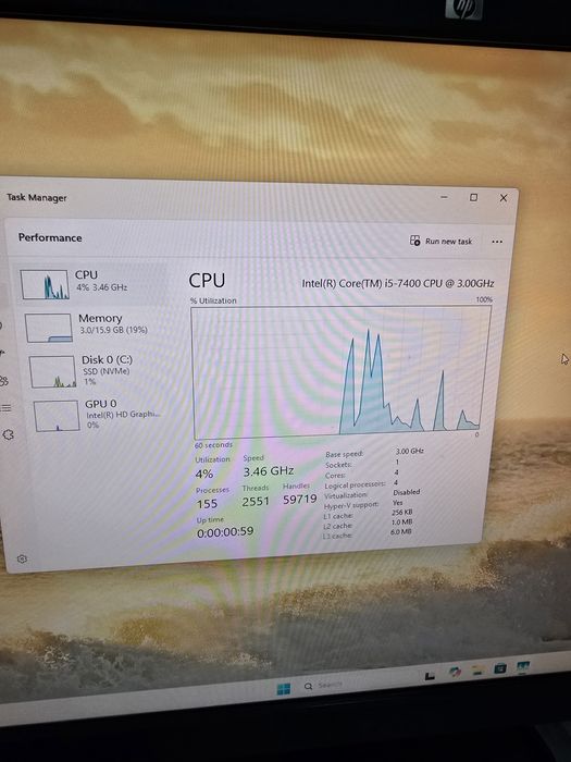 Calculator/PC/Stație ThinkCentre I5 7400, 16 GB RAM