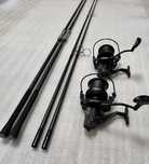 SET 2 Lansete FL FLX30 3.96M 4.0Lbs 2Seg + 2 Mulinete PRO FL MT 14000