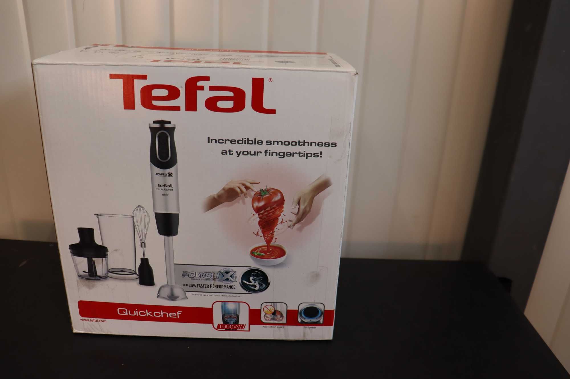 Пасатор, чипър и миксер Tefal QuickChef 3 in 1 - HB656838,с лек дефект