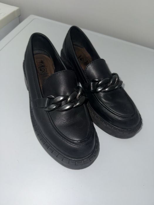 Черни Обувки естествена кожа