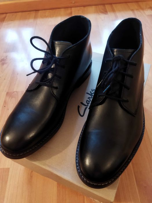 Ботинки модельные Clarks (Великобритания),кожа,оригинал,новые,р-р 43