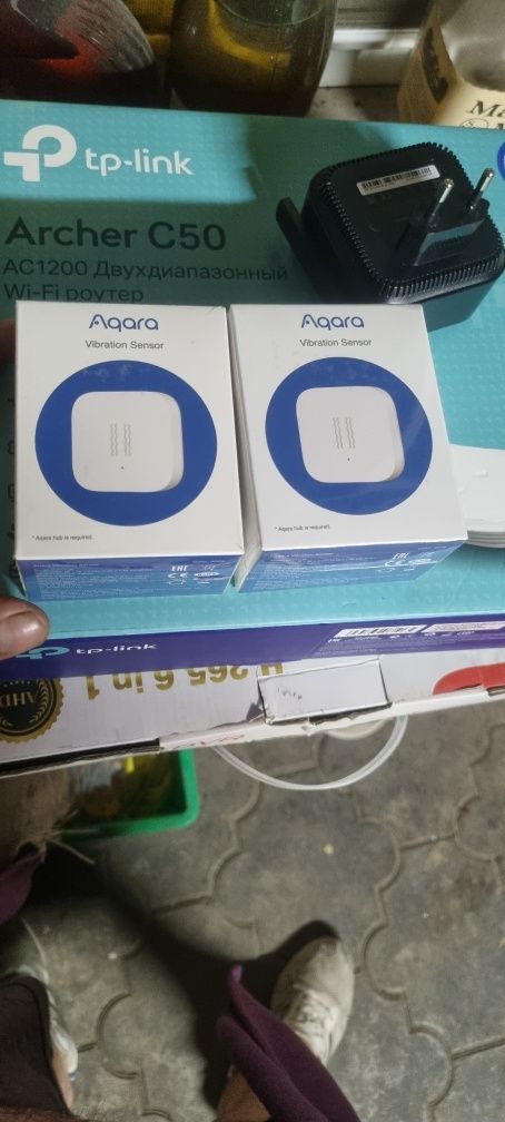 Датчик вибрации Aqara Vibration Sensor DJT11LM, экосистема: Aqara Hub