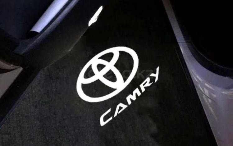 Подсветка дверей с логотипам Camry