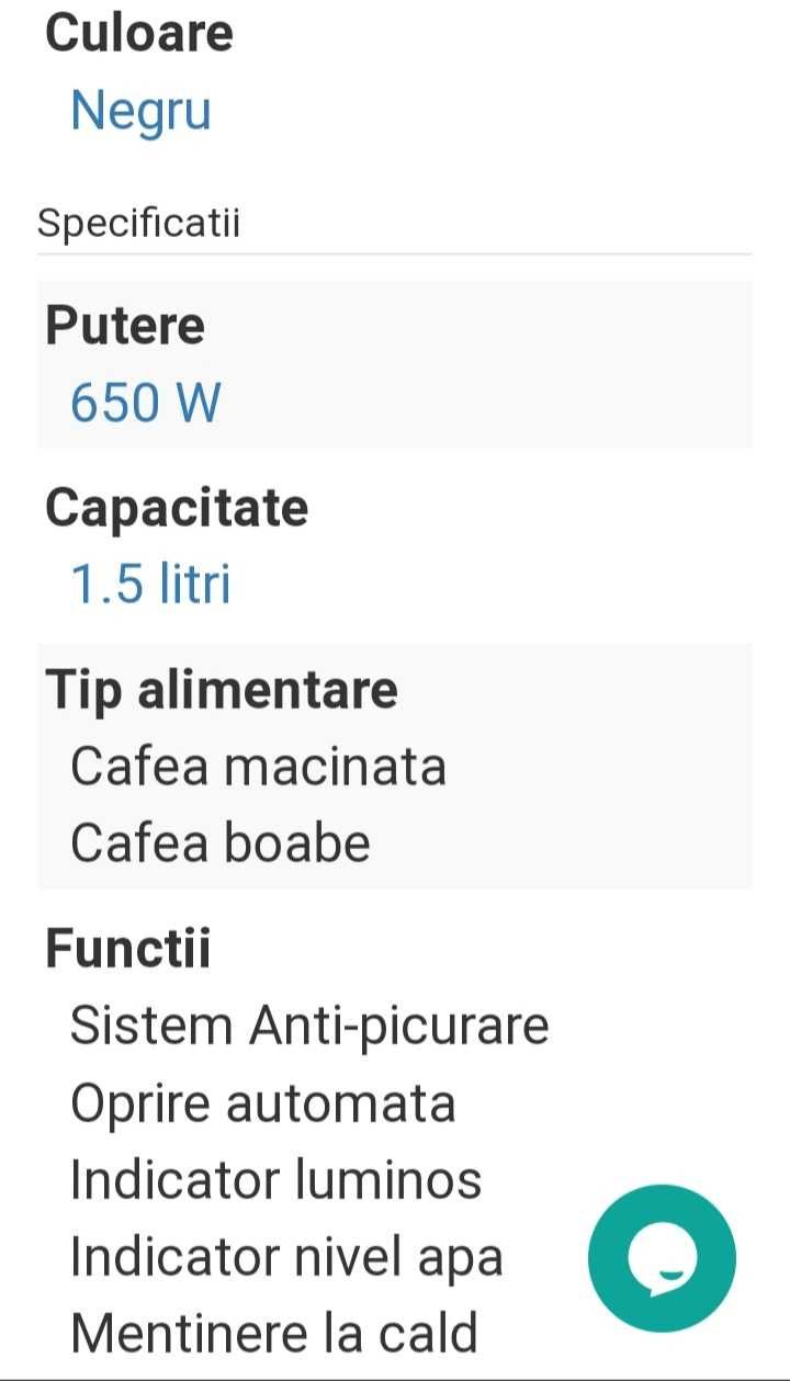 Cafetiera cu râșniță