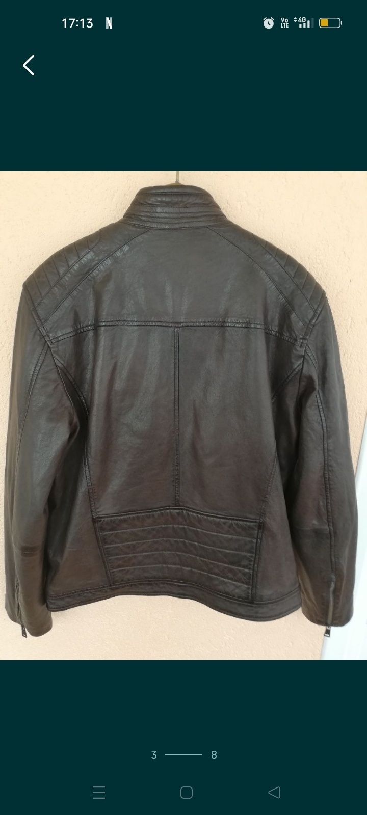 Geacă bărbați piele C&A L biker
