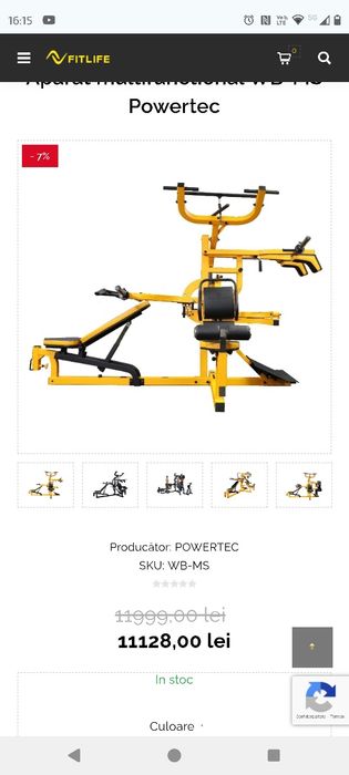 Aparat fitness multifunctional