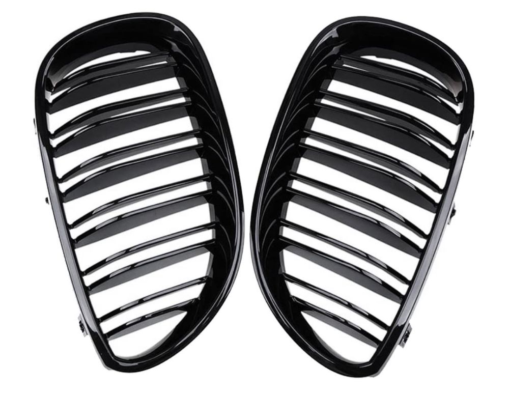 Set Grile Față BMW E60 – Negru Lucios, Noi