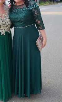 Rochie de seara verde smarald mărimea 44