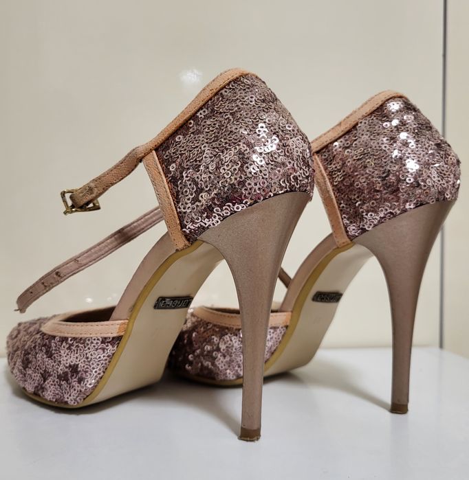 Pantofi cu toc, stiletto piele naturala