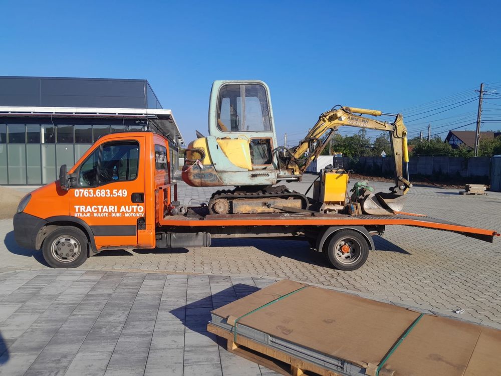 Tractari auto non stop Transport dube utilaje Platforma Asistenta