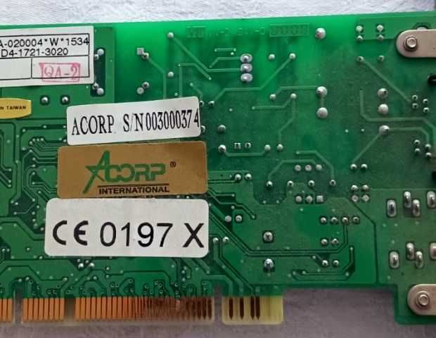 Ретро вътрешен dial-up модем Conexant FM-56PCI, PCI slot