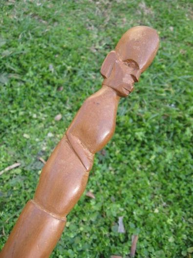 1 Брой Автентичен бастун ръчно гравиран  африкански  бастун