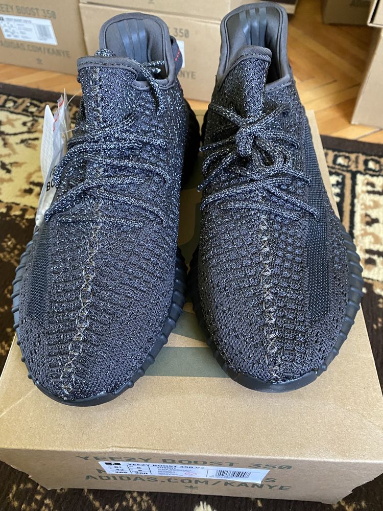 Yeezy 350V2 Static Black Reflective, 41, 43, 44