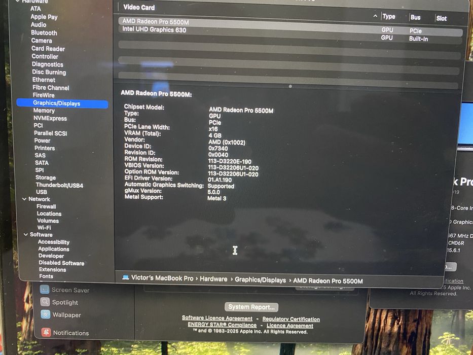 Apple MacBook Pro 2019 i9 16” 32GB RAM