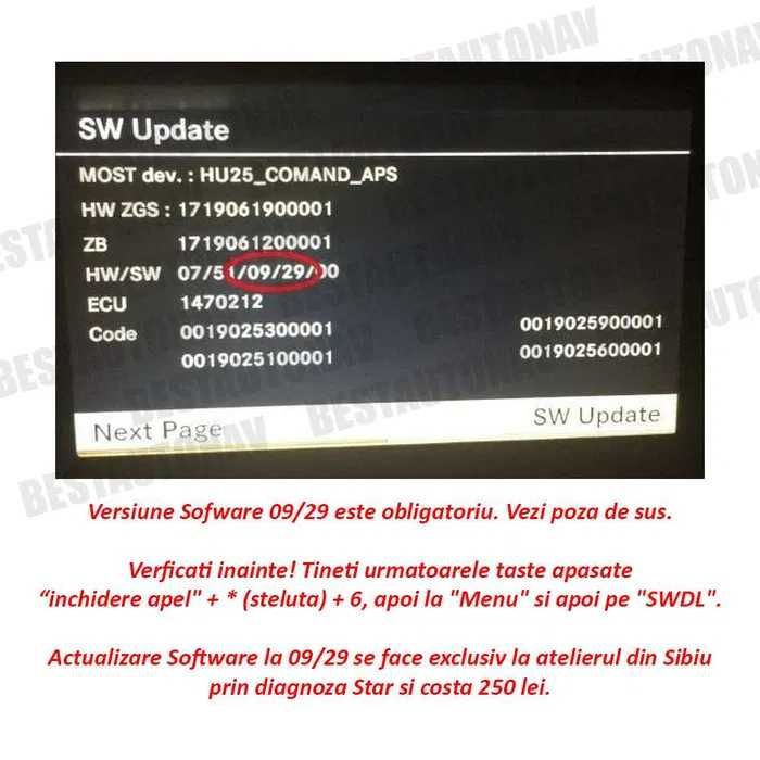 Instalare harti navigatie Mercedes unitate NTG 2.5 W211 W169 R230 W164