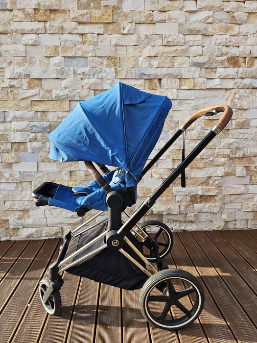 Carucior Cybex Priam 3 Mountain Blue Platinum (Sport + Landou)