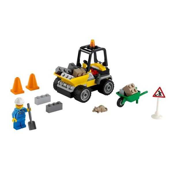 Конструктор LEGO City Камион за пътни ремонти 60284