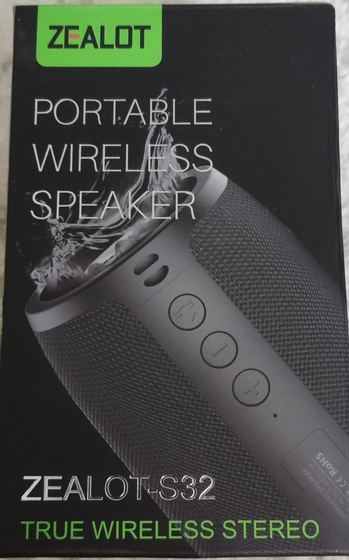 ZEALOT S32 TWS Bluetooth Портативная колонка