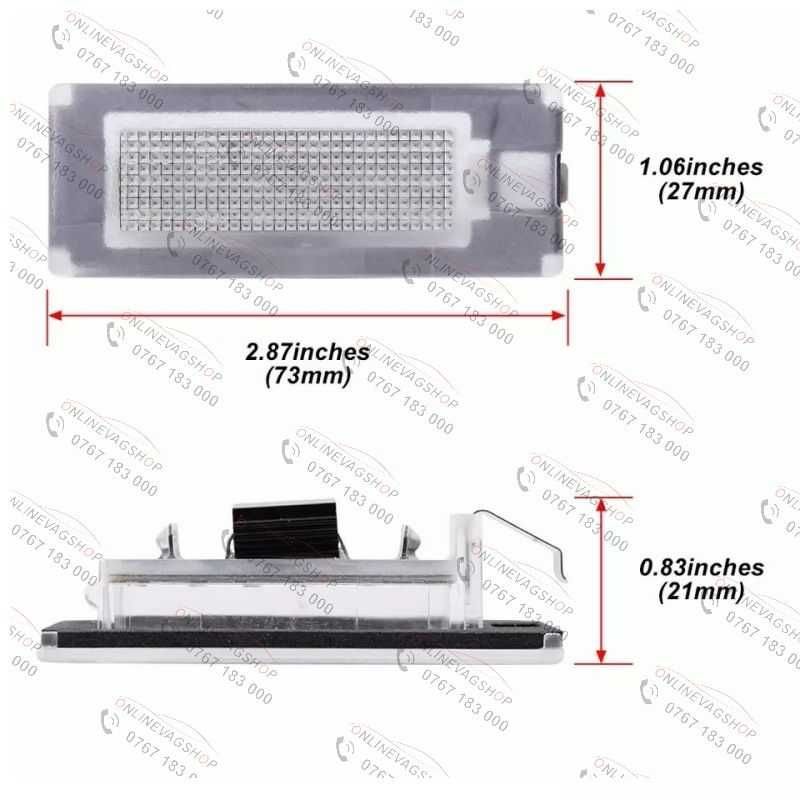 Set lampi LED numar Fiat Ducato, Peugeot Boxer , Citroen Jumper  06-19