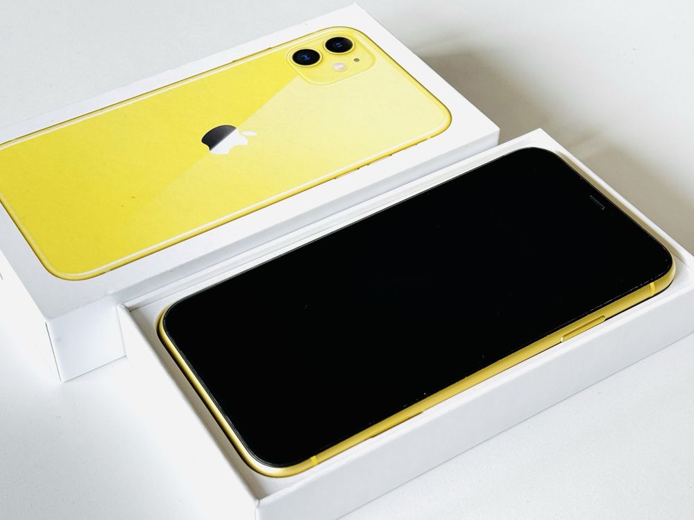 Iphone 11 128GB Yellow 100% Батерия! Гаранция 6 месеца