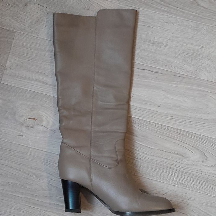 Сапоги демисезонные, натуральная кожа