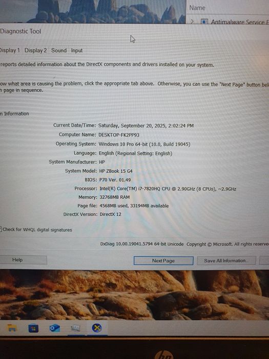Hp Zbook Workstation,Cpu i7,Ram 32gb,2xSSD+HDD,Nvidia Quadro, Metalic