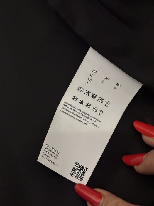 Geacă Piele Hugo Boss