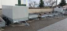 Trailer Europe ALFA -1,2 AXE ,Arc de foi,Al,750-3500kg Trailer Europe ALFA -1,2 AXE ,Arc de foi,torsiune, Obloane Al,sistem d