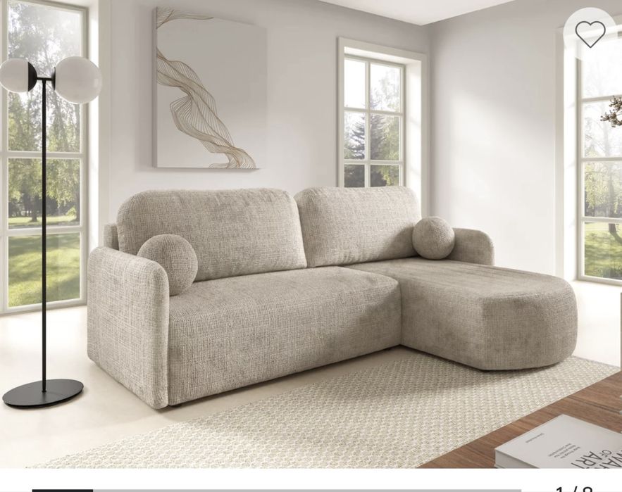 Диван ъглов, нов току що сглобен