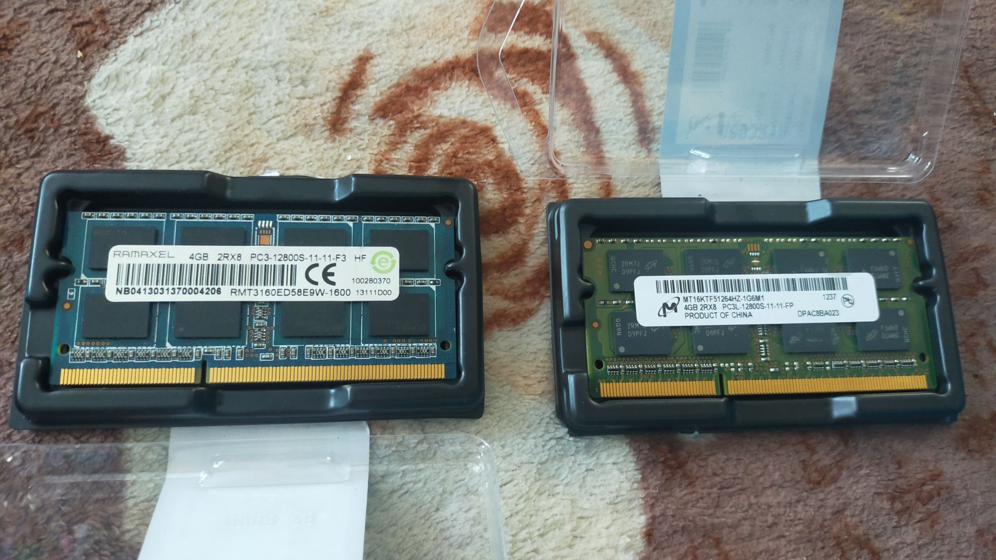 Оперативные памяти ddr3 и ddr3L 1600 4gb