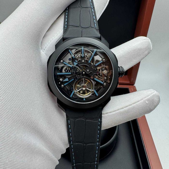 Автоматичен мъжки часовник Bvlgari Octo Roma Tourbillon Skeleton