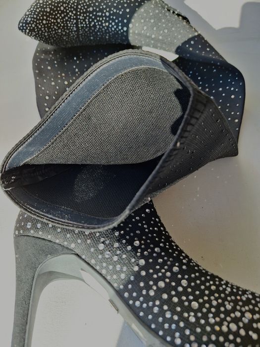 Kate Gray ботуши с кристали над коляното