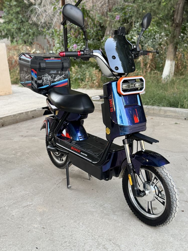 Elektir skuter bonvi 6 akumlyatorli tezlik 60 km