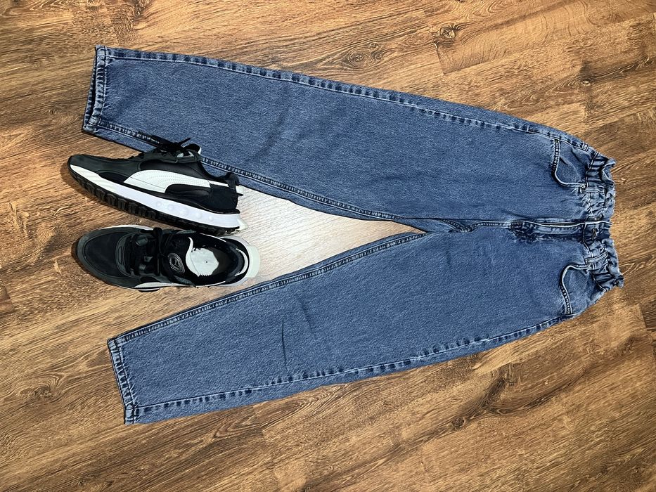 Дамски дънки висока талия