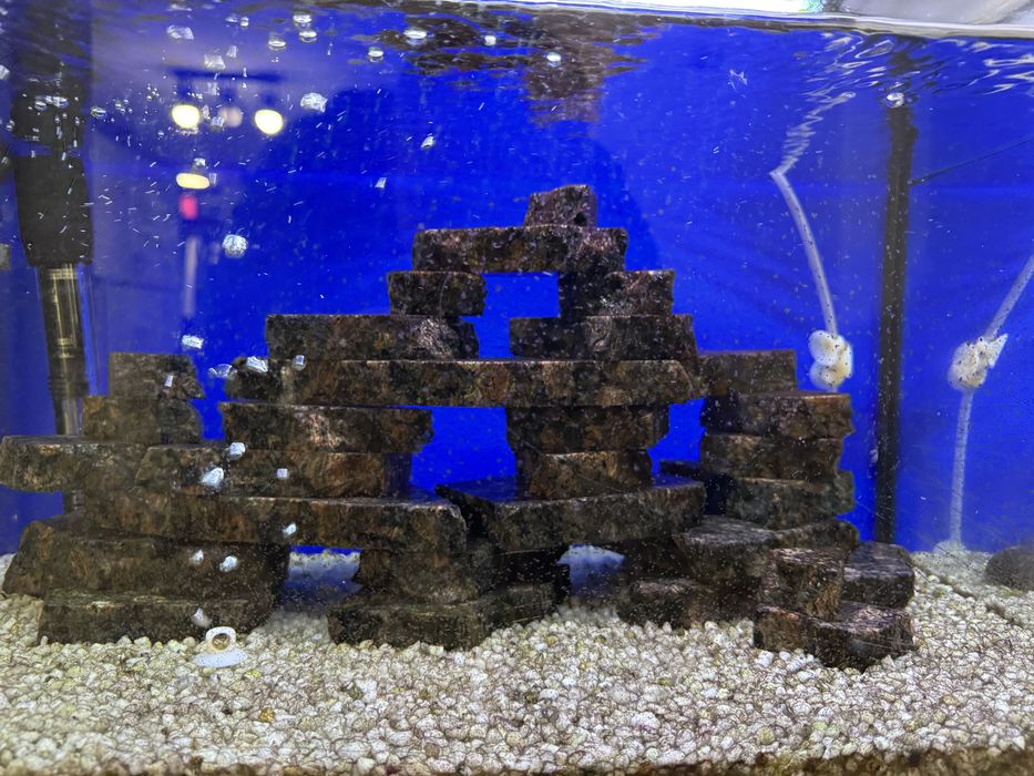 Acvariu Led, 60 x 30 x 34 cm, alb, echipat complet