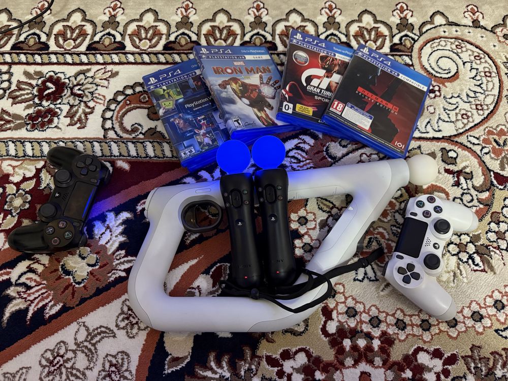PS4 pro + vr + aim controller + лучшие игры