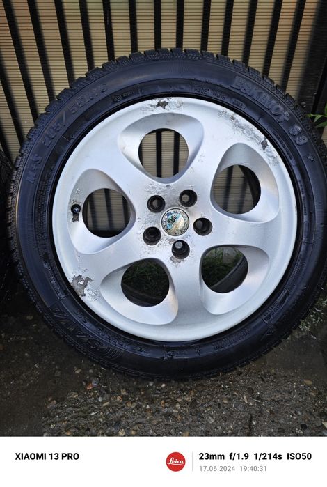 Jante + cauciucuri de iarna , alfa Romeo 147