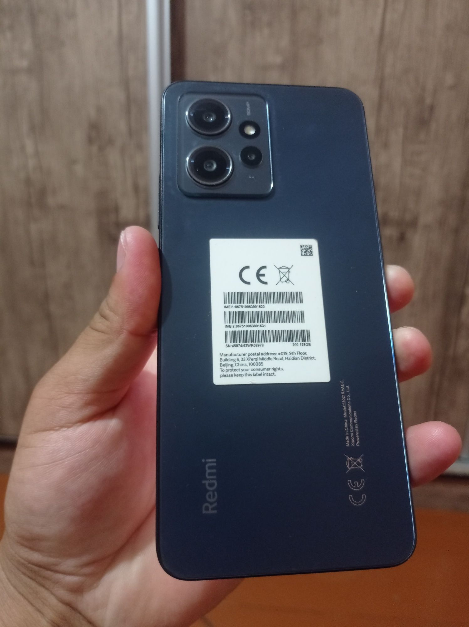 Redmi Note 12 hotira 128 , holati ideal , hech narsa alishmagan , kar