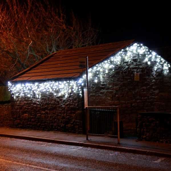 Instalatie 25m Turturi FLASH FIR GROS 500 LED multicolor albastru alb