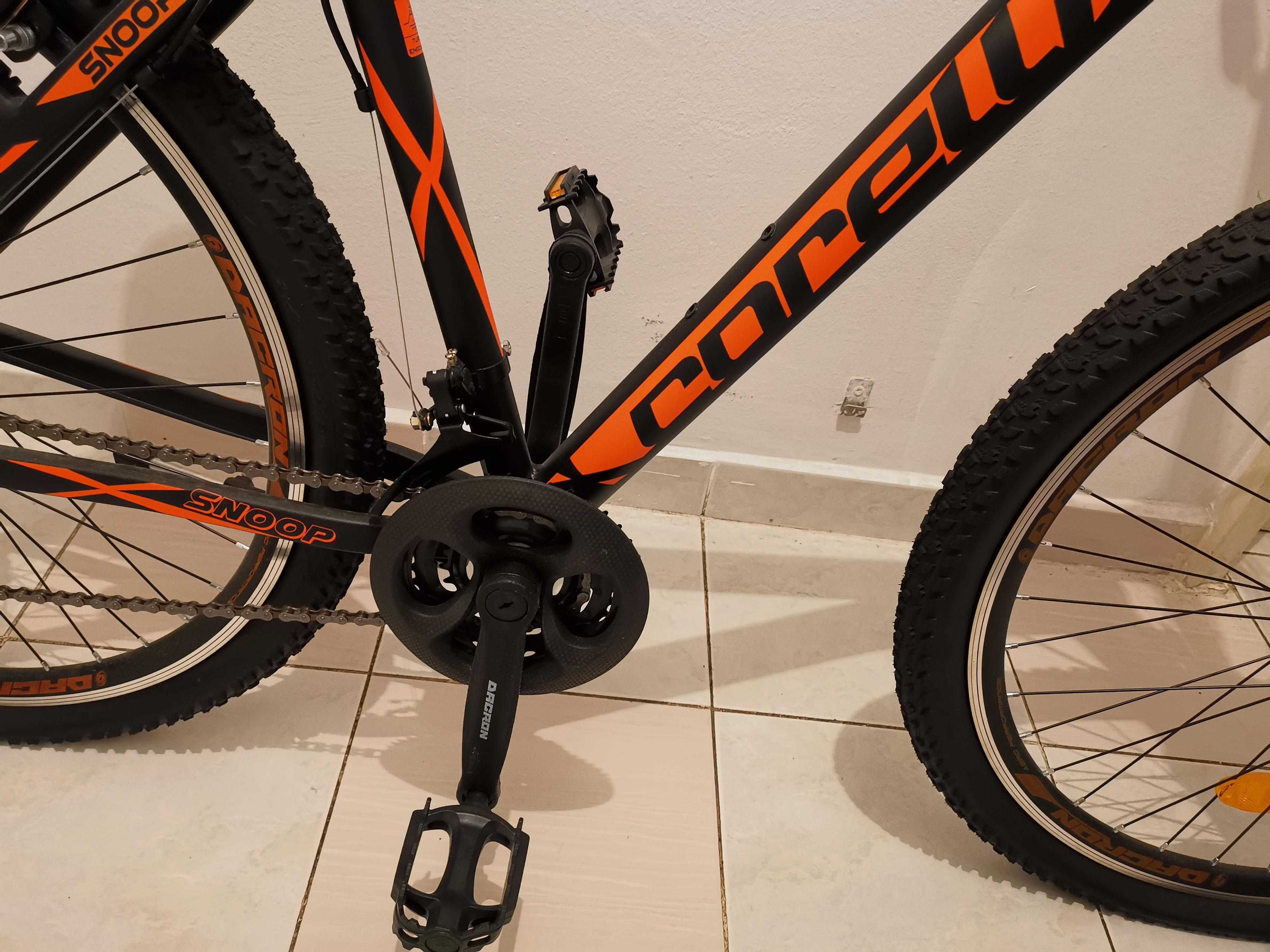 Bicicleta MTB 27.5" SNOOP 3.1, marime cadru L, negru-portocaliu