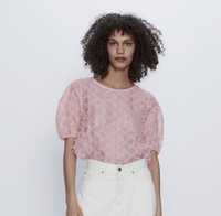 Блуза с къс ръкав на Зара/Zara