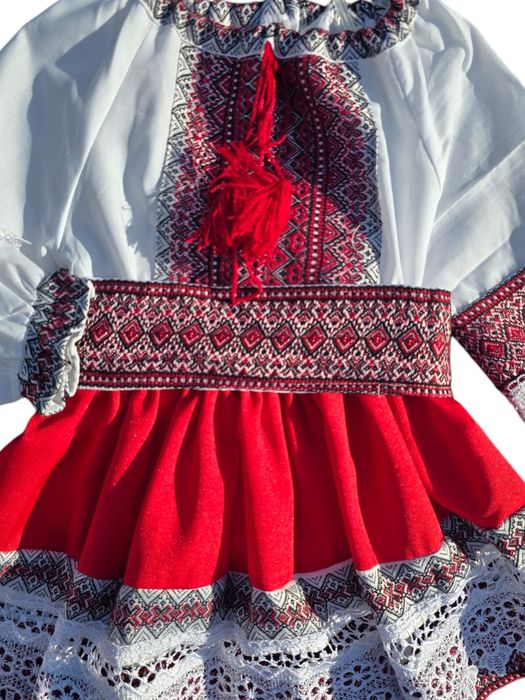 Costum popular fetite marime 5 ani