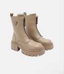 Боти Guess LEILA в бежово с платформа