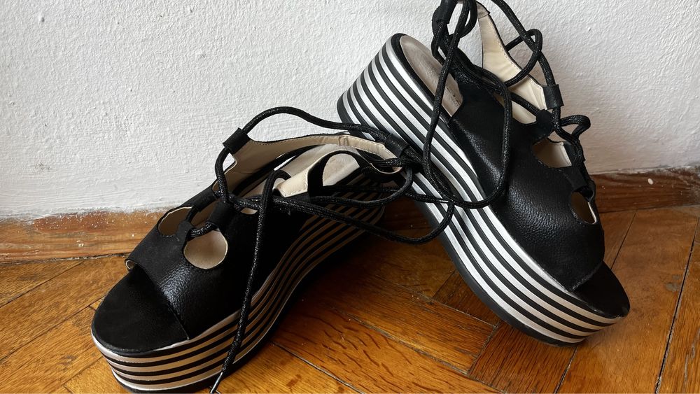 Дамски сандали на платформа 37 номер