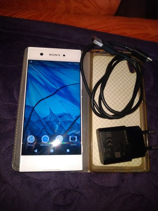 Sony Xperia XA1 Бял 32Gb/3Gb с зарядно и кейс телефон