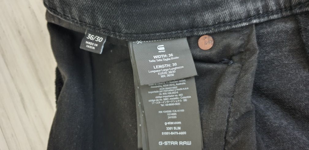 G - Star 3301 Slim  Fit Mens Size 36/30 ОРИГИНАЛ! Мъжки Дънки!